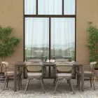 Masă extensibilă 300 cm din aluminiu cu inserție HPL - Righello Viadurini