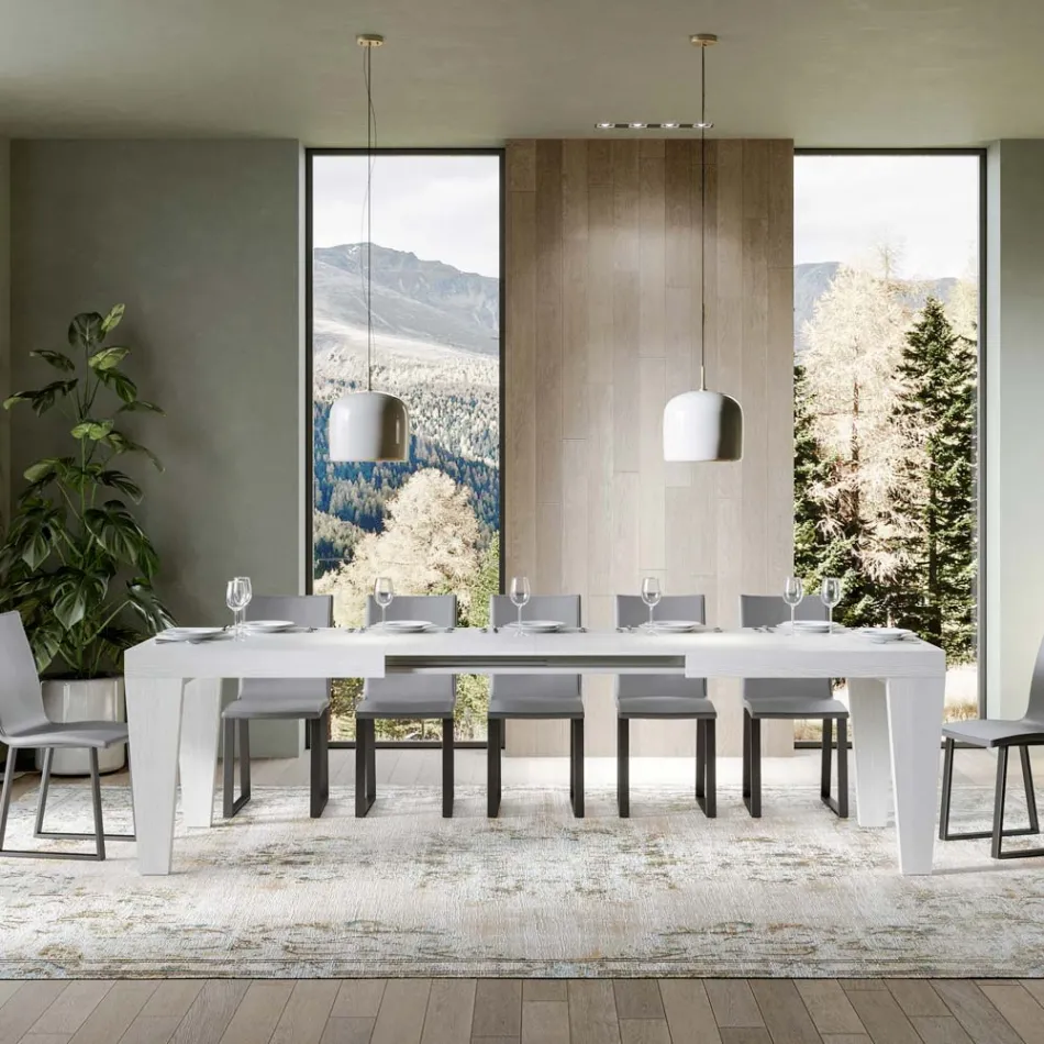 Masa extensibila pana la 440 cm Disponibila in diferite finisaje - Mountain Viadurini