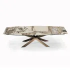 Masa extensibila in forma de butoi cu extensii integrate Made in Italy - Grotta Viadurini