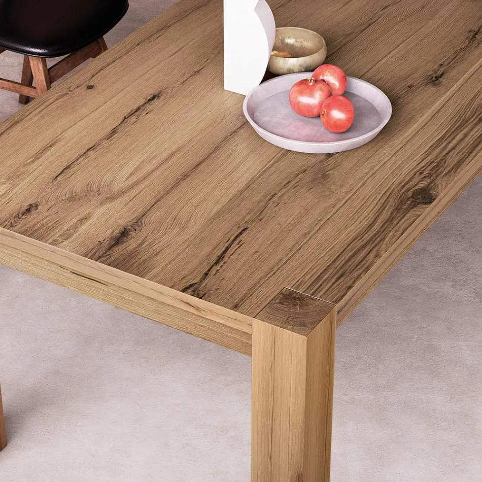 Masa extensibila cu picioare furniruite si blat Made in Italy - Tash Viadurini