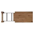 Masa extensibila cu picioare furniruite si blat Made in Italy - Tash Viadurini