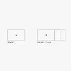 Masa extensibila cu picioare din metal alb si blat melaminat - Shaila Viadurini