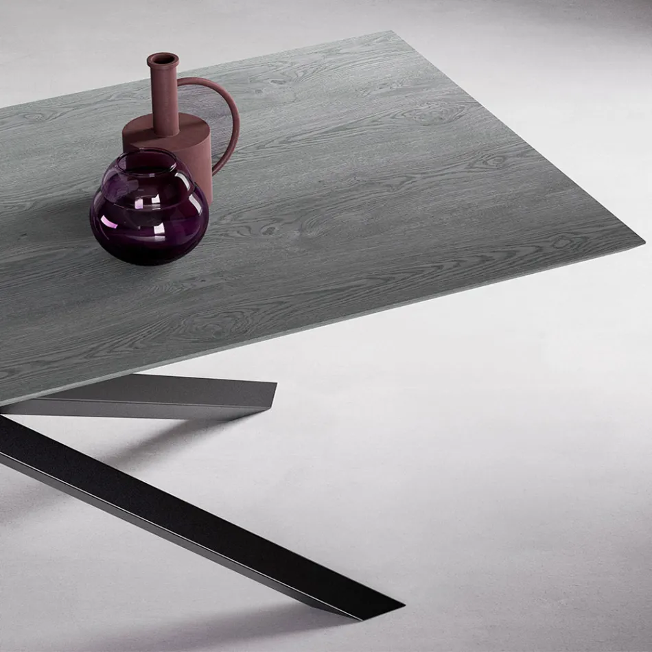 Masa extensibila cu picioare S70 Made in Italy - Sagi Viadurini