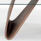 Masa extensibila cu blat din sticla Made in Italy - Equatore Viadurini