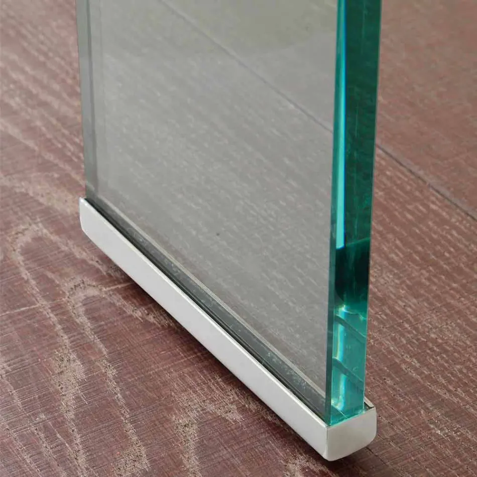 Masă extensibilă Lord cu blat din sticlă călită Viadurini