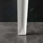 Masă extensibilă cu blat modern din sticlă călită Baltimora Viadurini