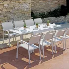 Masă extensibilă pentru exterior cu blat din aluminiu - Supernova Viadurini