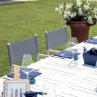 Masă extensibilă pentru exterior cu blat din aluminiu - Supernova Viadurini