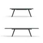 Masa de gradina extensibila din otel galvanizat Made in Italy - Brienne Viadurini