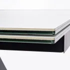 Masa de sufragerie extensibila 240 cm Blat din sticla si ceramica - Barone Viadurini