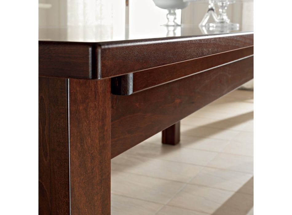 Masa de sufragerie extensibila pana la 610 cm din lemn furniruit - Gonzalo Viadurini
