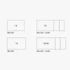 Masa de living extensibila cu blat melaminat si picioare metalice - Shaila Viadurini