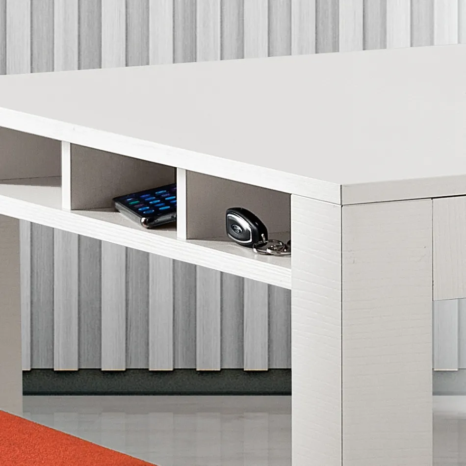 Masa de living extensibila din melamina Made in Italy - Ondine Viadurini