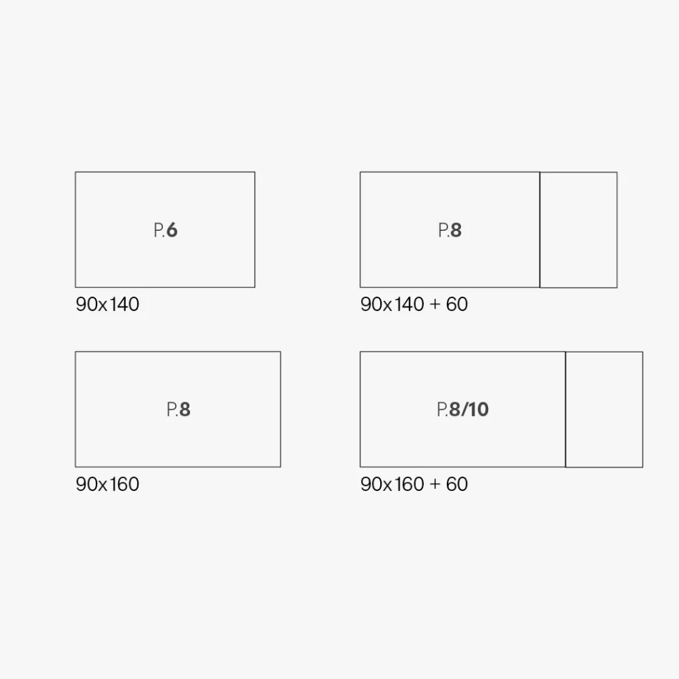 Masa de living extensibila din melaminata Made in Italy - Ondine Viadurini