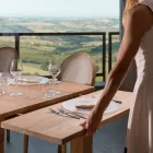 Masă extensibilă de living din lemn masiv de tec - Fidia Viadurini