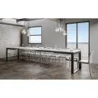 Masa Extensibila de Design Modern din Lemn Melaminat - Badesi Viadurini