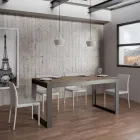 Masa Extensibila de Design Modern din Lemn Melaminat - Badesi Viadurini