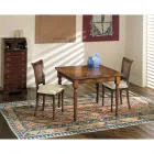 Masa extensibila si 2 Scaune din Nuc Patinat Made in Italy - Biotit Viadurini