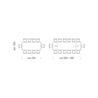 Masa extensibila pana la 14 locuri din lemn furniruit Made in Italy - Grotta Viadurini