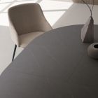 Masa extensibila pana la 180 cm rotunda laminat Hpl Made in Italy - Bastiano Viadurini