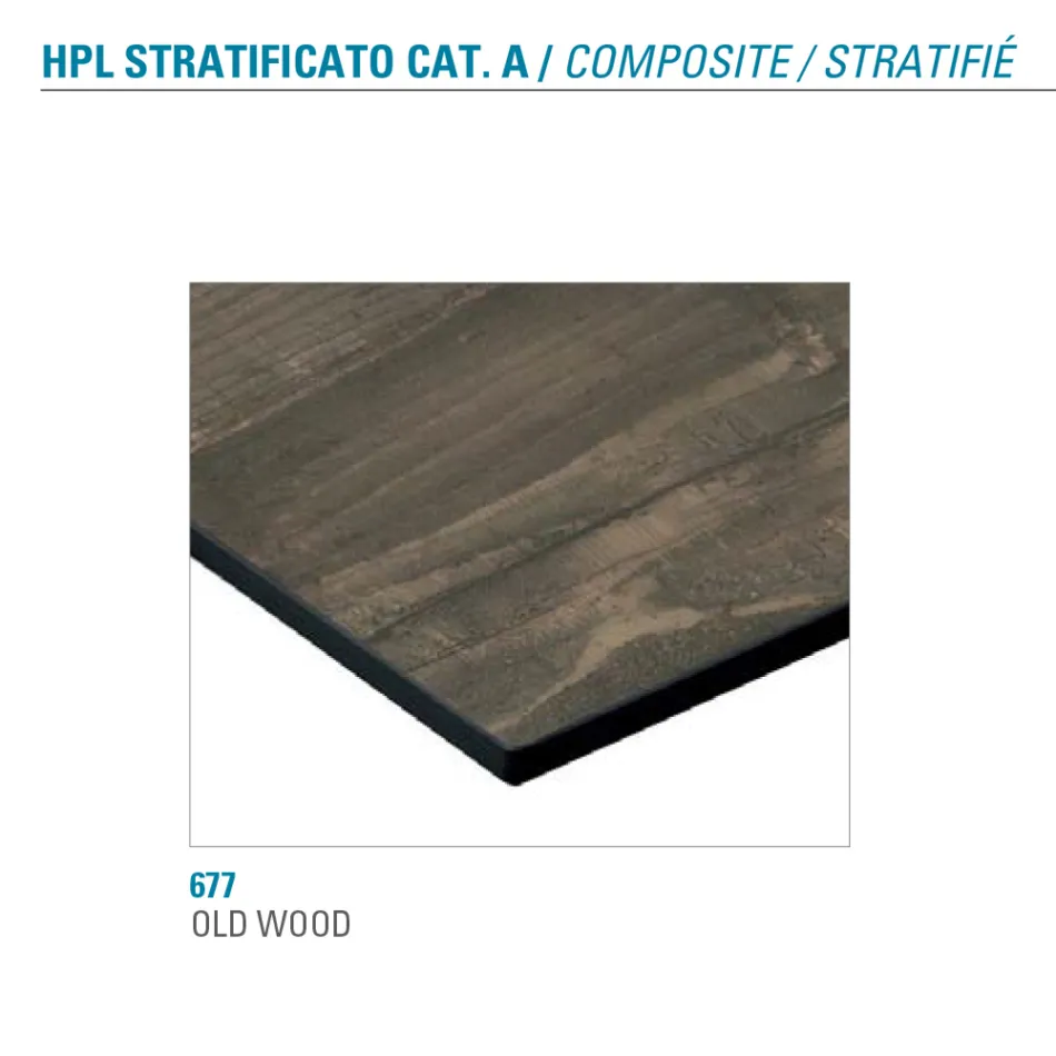 Masa extensibila pana la 180 cm rotunda laminat Hpl Made in Italy - Bastiano Viadurini