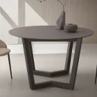 Masa Extensibila Pana la 180 cm Rotunda Hpl Laminata Made in Italy - Bastiano Viadurini