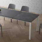 Masa extensibila pana la 240 cm Blat din Laminam Made in Italy - Filiberto Viadurini