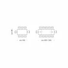 Masa extensibila pana la 300 cm din lemn furniruit Made in Italy – Ezzellino Viadurini