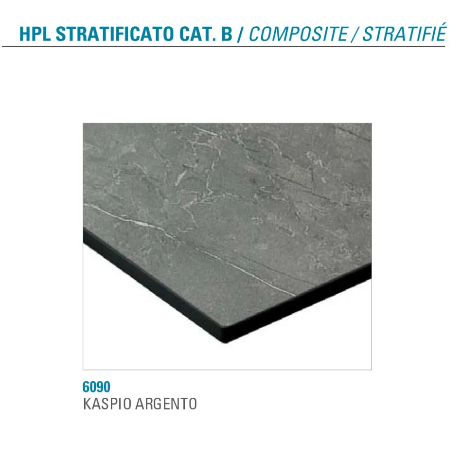 Masa extensibila Pana la 300 cm Blat laminat HPL Fabricat in Italia - Bastiano Viadurini