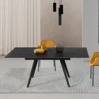 Masă extensibilă până la 180 cm din piatră și metal cu efect de marmură - Numa Viadurini