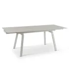 Masa extensibila pana la 200 cm din Piatra Sinterizata Efect Marmura - Ananas Viadurini