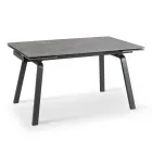 Masa extensibila pana la 200 cm din Piatra Sinterizata Efect Marmura - Ananas Viadurini