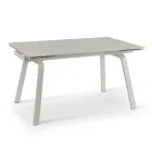 Masa extensibila pana la 200 cm din Piatra Sinterizata Efect Marmura - Ananas Viadurini