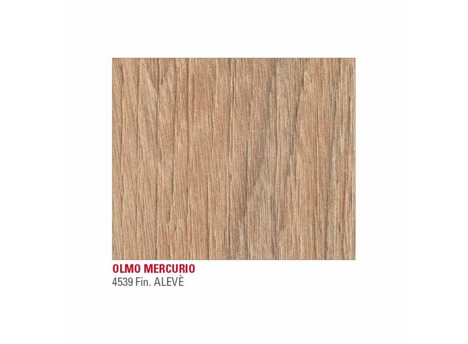 Masă extensibilă Până la 222 cm în Hpl Effect Wood Made in Italy - Vulcano Viadurini