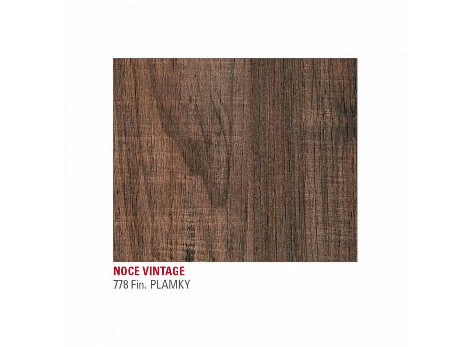 Masă extensibilă Până la 222 cm în Hpl Effect Wood Made in Italy - Vulcano Viadurini
