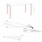 Masă extensibilă Până la 238 cm în Laminam și Metal Fabricat în Italia - Remigio Viadurini
