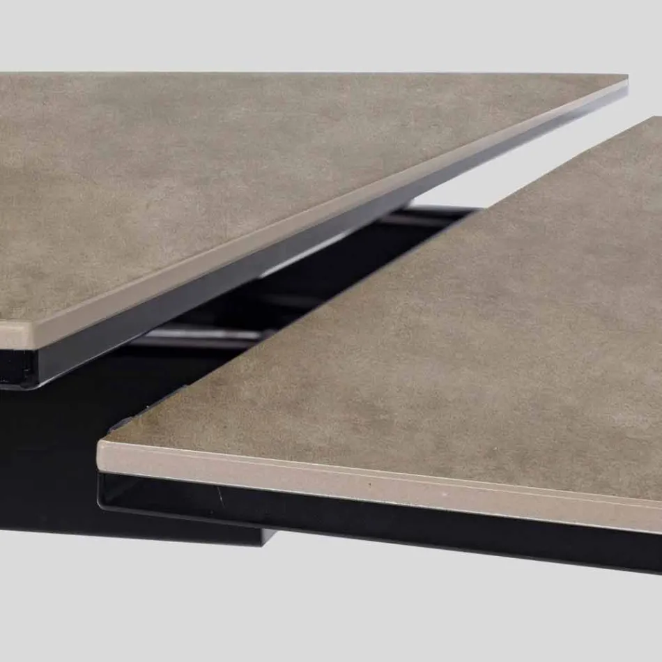 Masă extensibilă Până la 240 cm cu blat ceramic Homemotion - Avici Viadurini