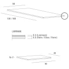 Masa extensibila pana la 240 cm cu blat Laminam Made in Italy - Malteza Viadurini