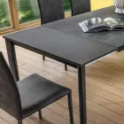 Masa extensibila pana la 240 cm cu blat Laminam Made in Italy - Malteza Viadurini