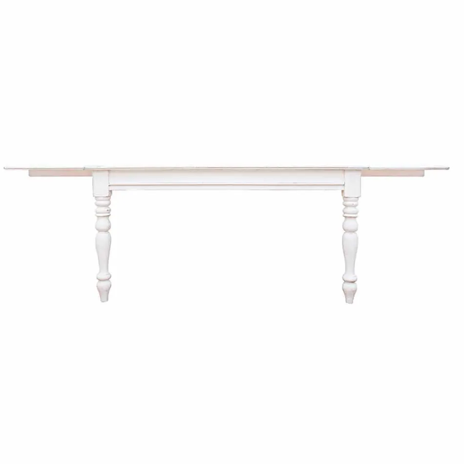 Masă extensibilă Până la 240 cm în lemn de mango și MDF Homemotion - Tongo Viadurini