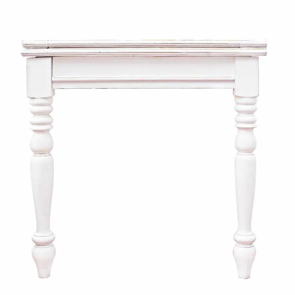 Masă extensibilă Până la 240 cm în lemn de mango și MDF Homemotion - Tongo Viadurini