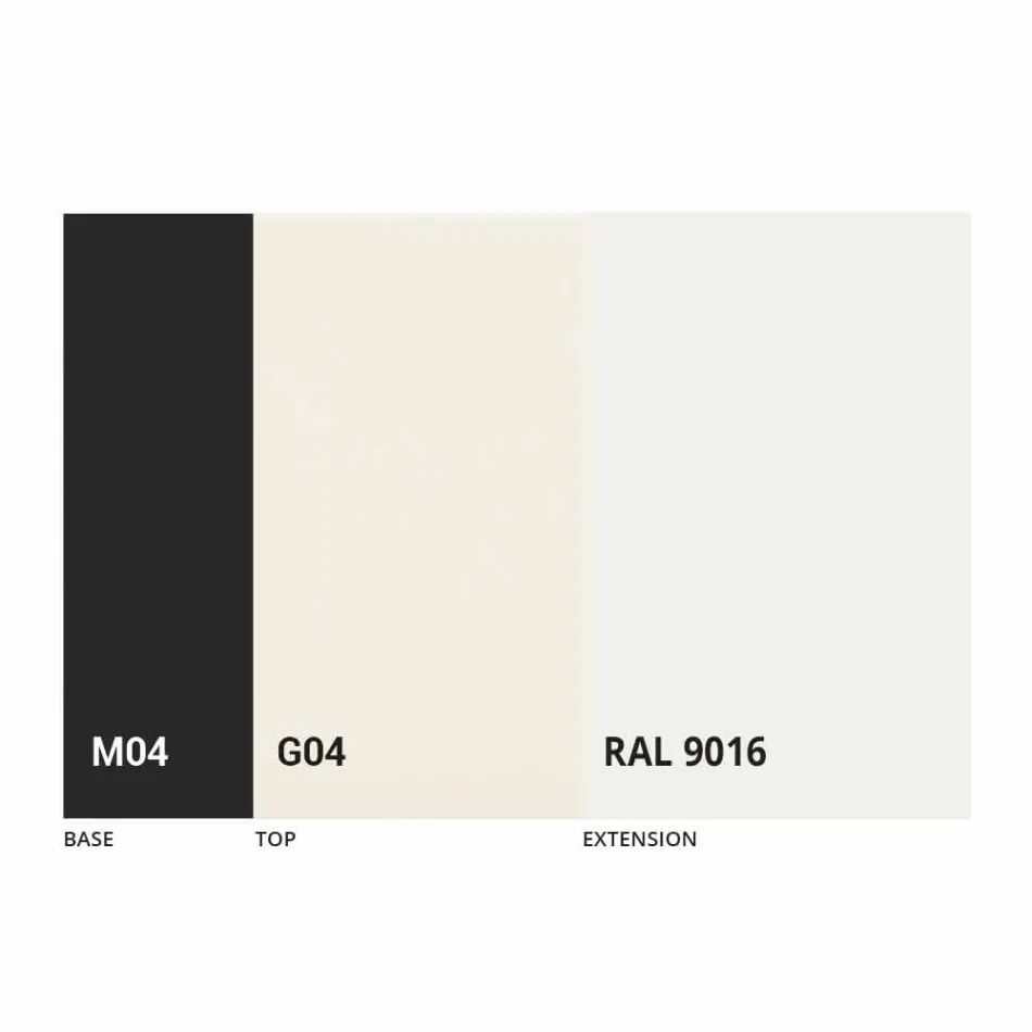 Masă extensibilă Până la 250 cm cu blat din sticlă Made in Italy - Pitagora Viadurini