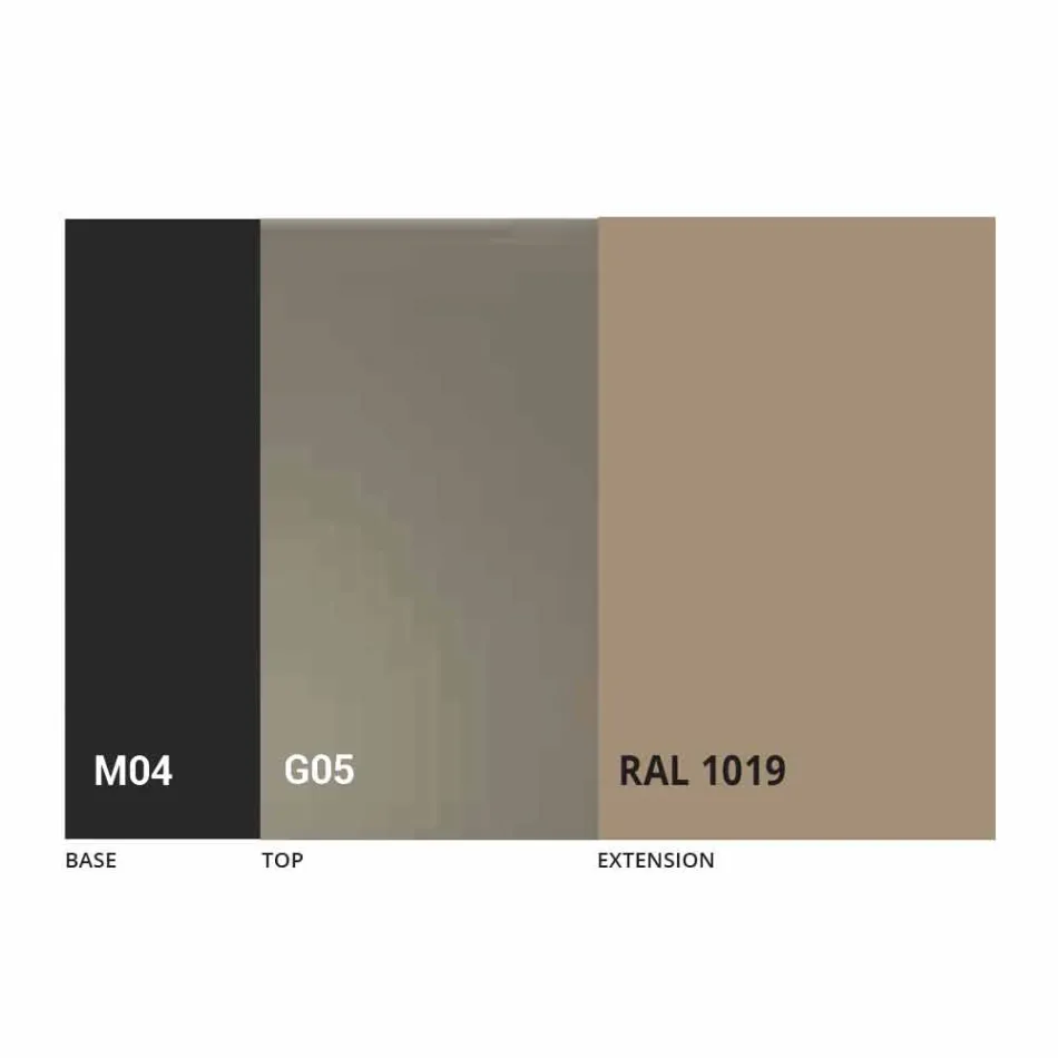 Masă extensibilă Până la 250 cm cu blat din sticlă Made in Italy - Pitagora Viadurini