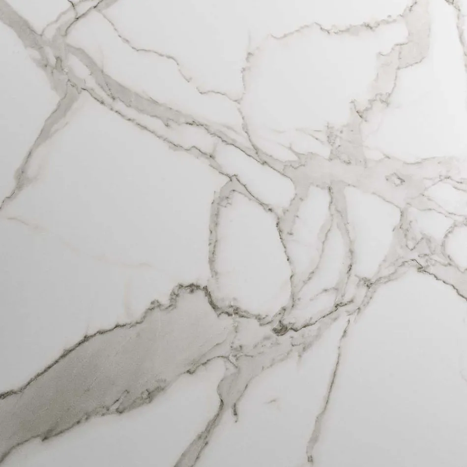 Masa extensibila pana la 280 cm din otel si sticla ceramica mata - Viterbo Viadurini