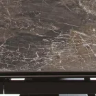 Masa extensibila pana la 280 cm din otel si sticla ceramica mata - Viterbo Viadurini