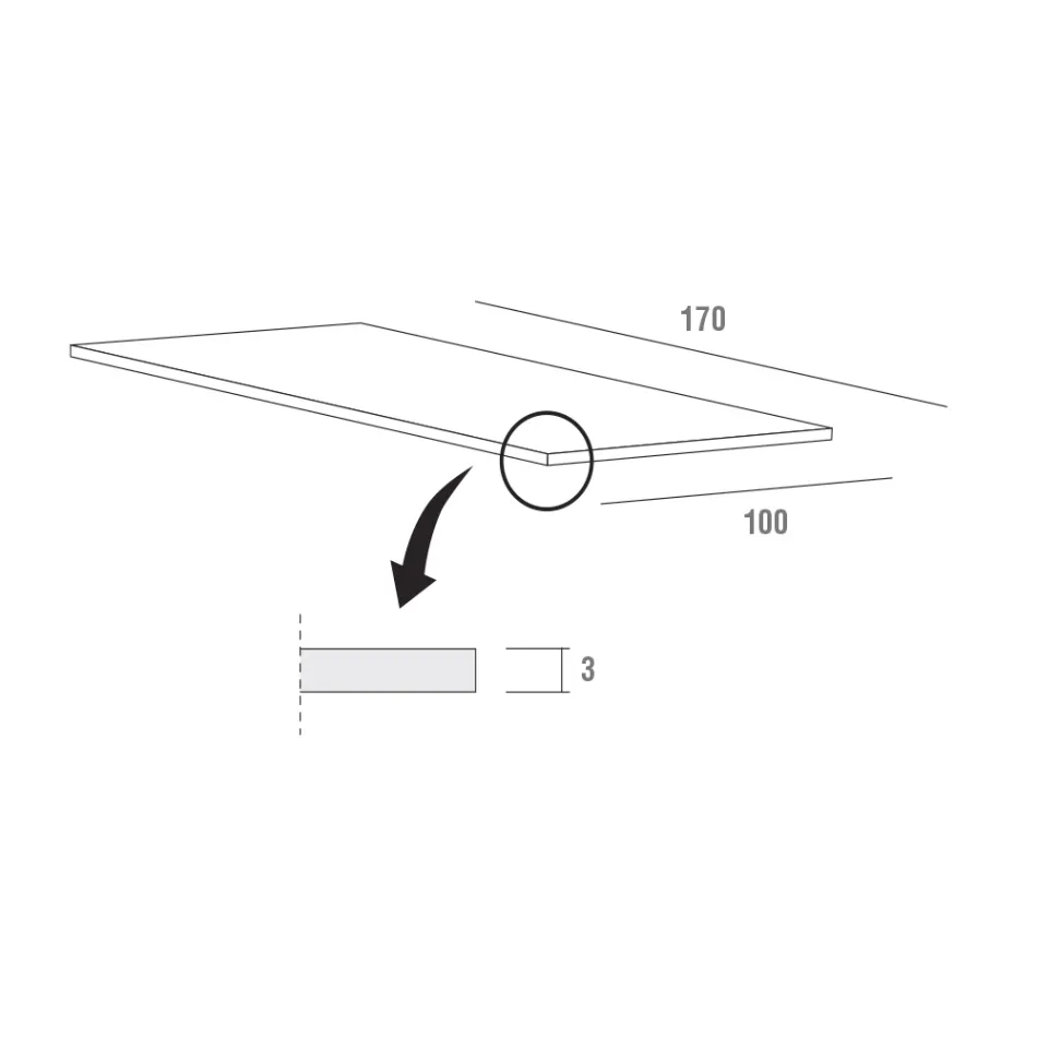 Masă extensibilă Până la 280 cm în Fenix Made in Italy, Prețioasă - Aresto Viadurini