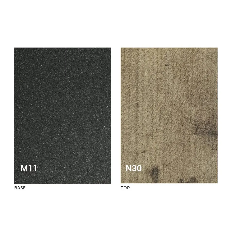 Masă extensibilă de până la 280 cm în lemn și metal Made in Italy - Gallotto Viadurini