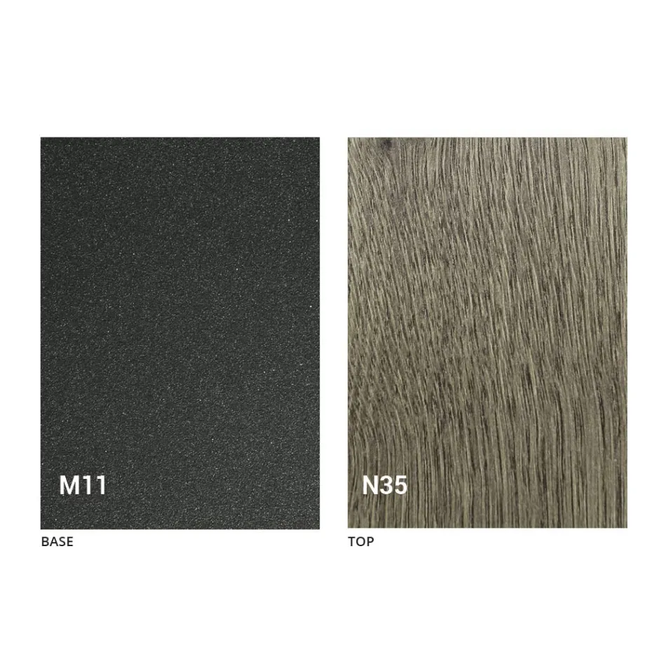 Masă extensibilă de până la 280 cm în lemn și metal Made in Italy - Gallotto Viadurini