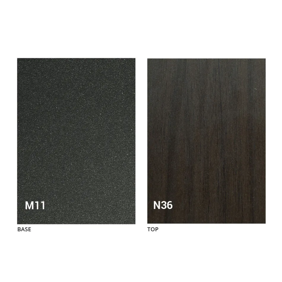 Masă extensibilă de până la 280 cm în lemn și metal Made in Italy - Gallotto Viadurini