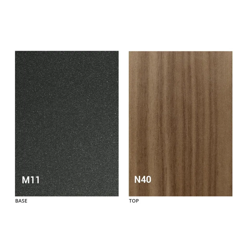 Masă extensibilă de până la 280 cm în lemn și metal Made in Italy - Gallotto Viadurini